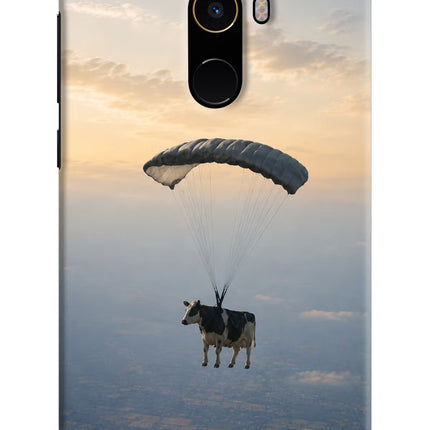 Skydiving Cow Mi Mix 2 Hard Case Back Cover by Casekaro
