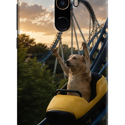 Rollercoaster Dog Mi Mix 2 Hard Case Back Cover by Casekaro
