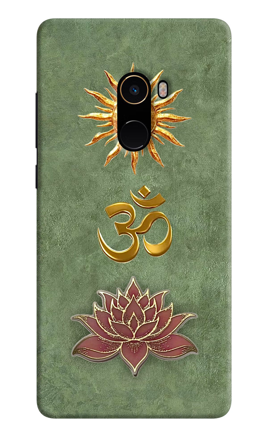 Om & Lotus Mi Mix 2 Back Cover, Hard case