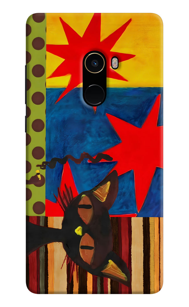 Pop Cat Mi Mix 2 Hard Case Back Cover by Casekaro