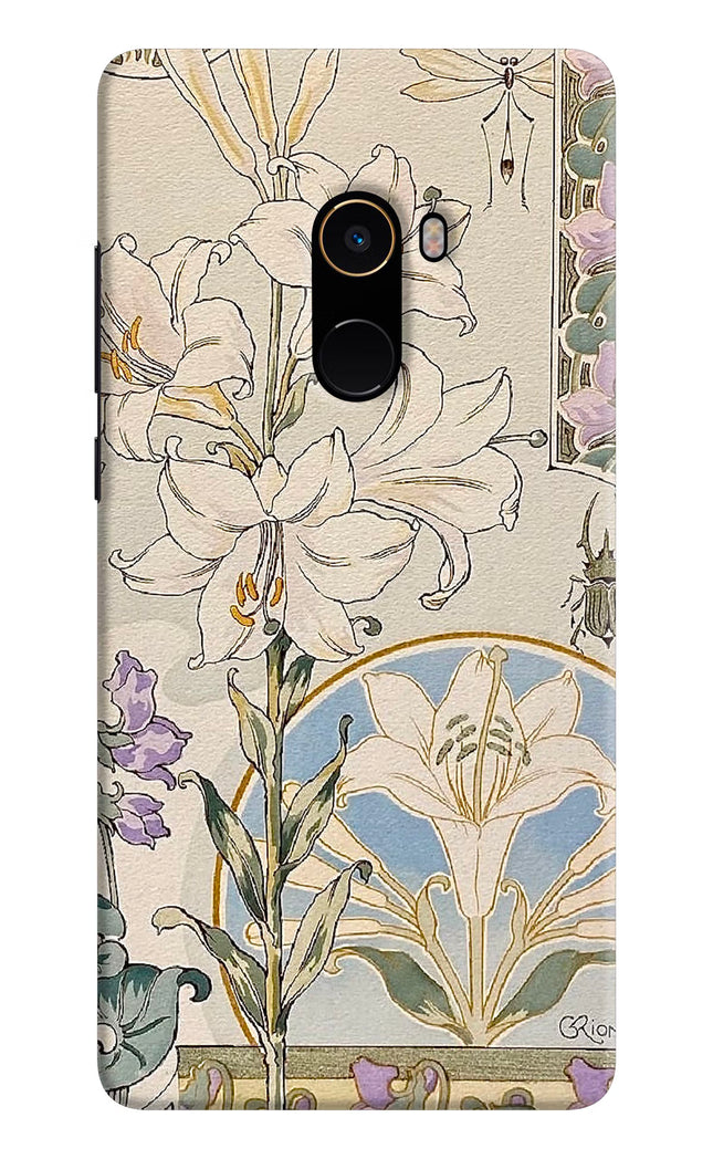 White Lily Mi Mix 2 Hard Case Back Cover by Casekaro
