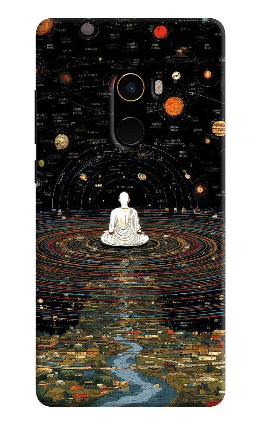 Space Monk Mi Mix 2 Back Cover, Hard case
