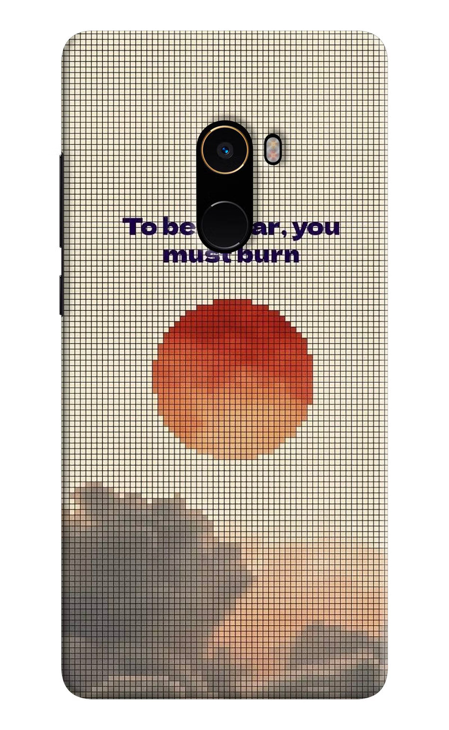 Pixel Sun Mi Mix 2 Back Cover, Hard case