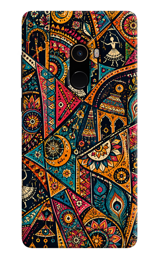 Folk Print Mi Mix 2 Hard Case Back Cover by Casekaro