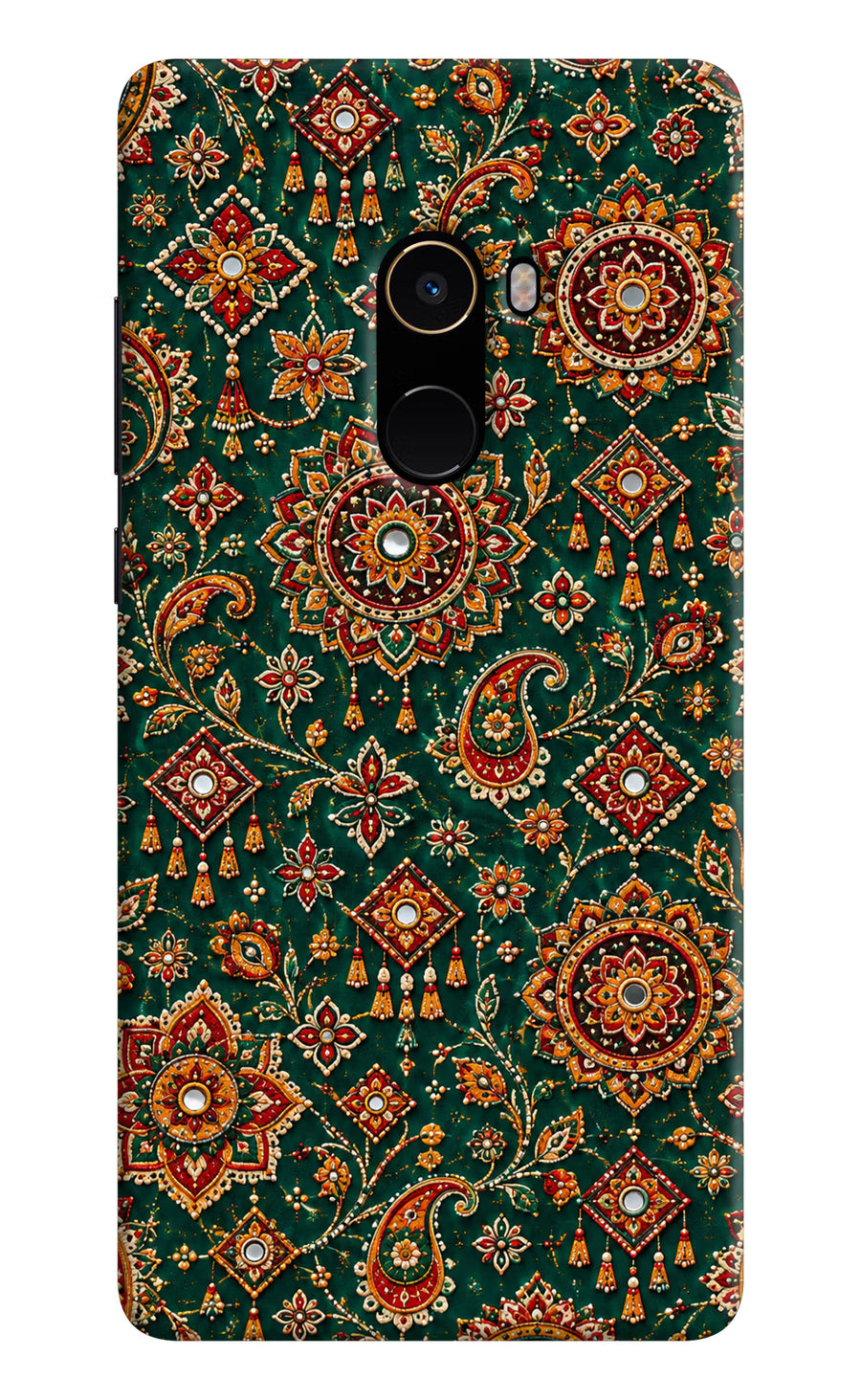 Green Pataka Mi Mix 2 Back Cover, Hard case