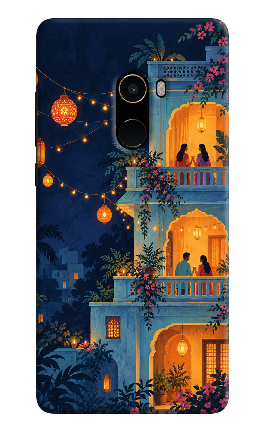 Balcony Glow Mi Mix 2 Back Cover, Hard case