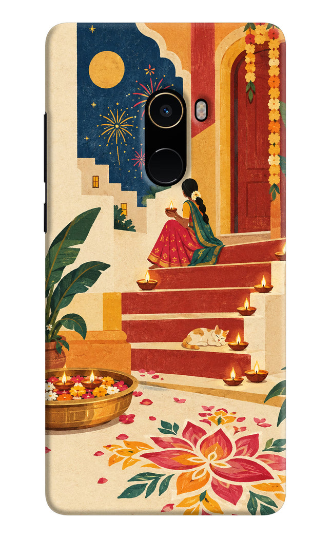 Diwali Rangoli Mi Mix 2 Hard Case Back Cover by Casekaro