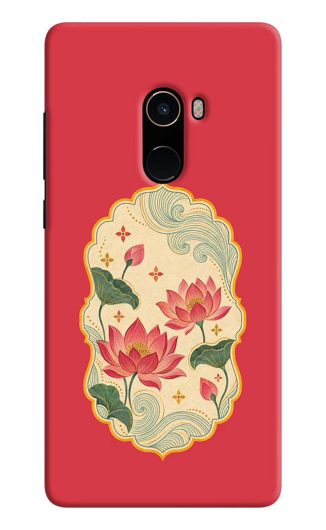 Pink Lotus Mi Mix 2 Hard Case Back Cover by Casekaro