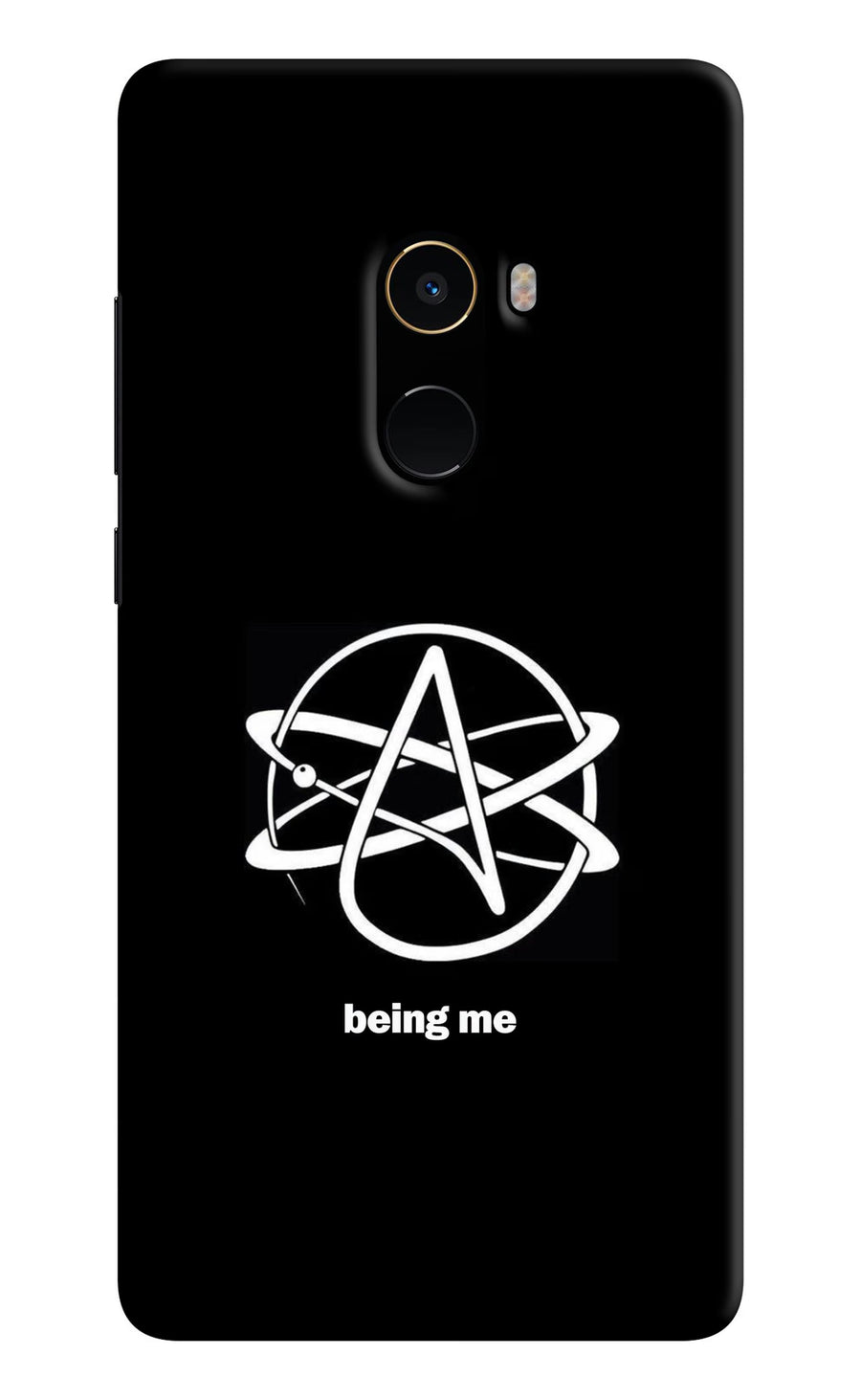 Atheist Symbol Mi Mix 2 Back Cover, Hard case