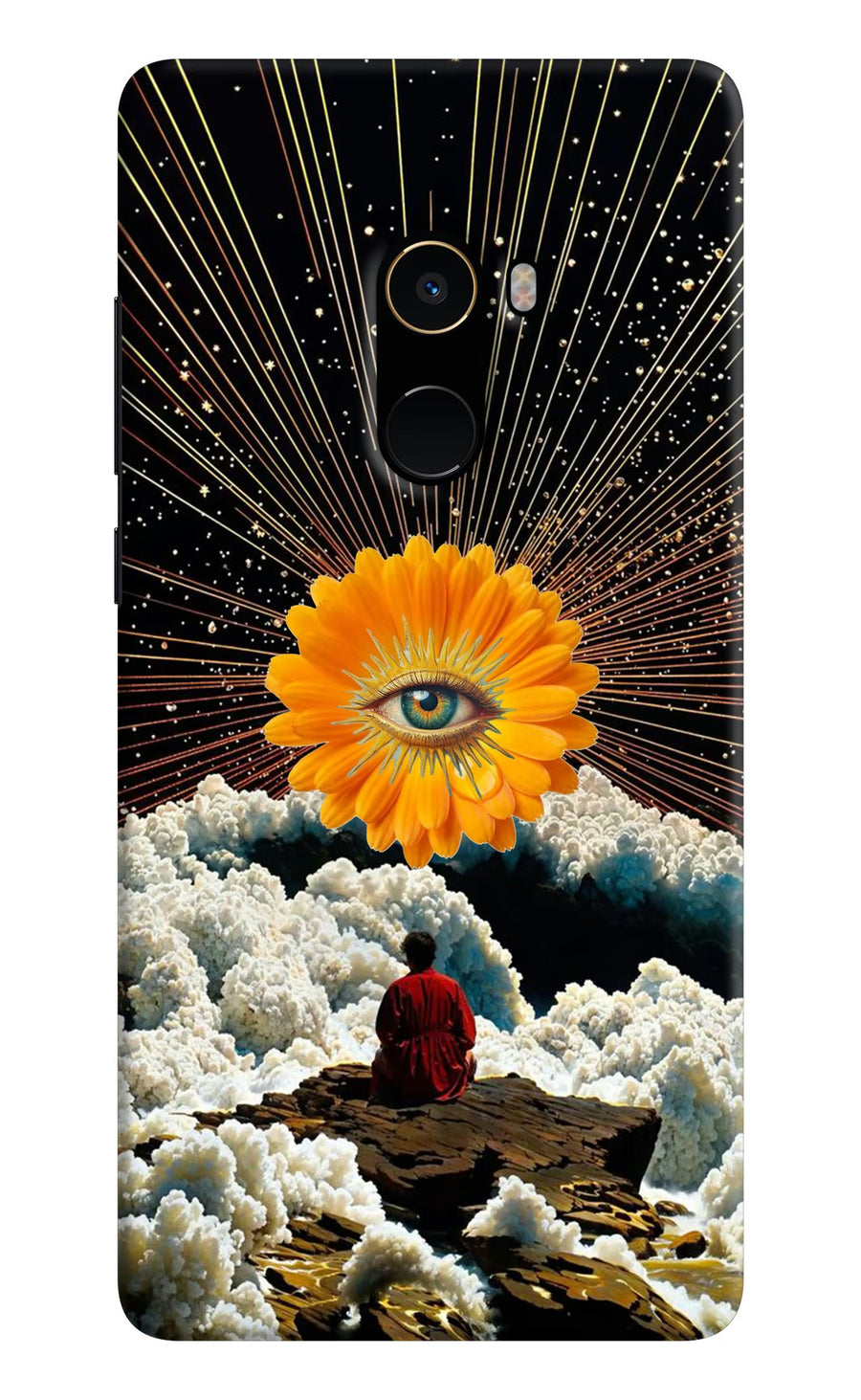 Cosmic Flower Mi Mix 2 Back Cover, Hard case