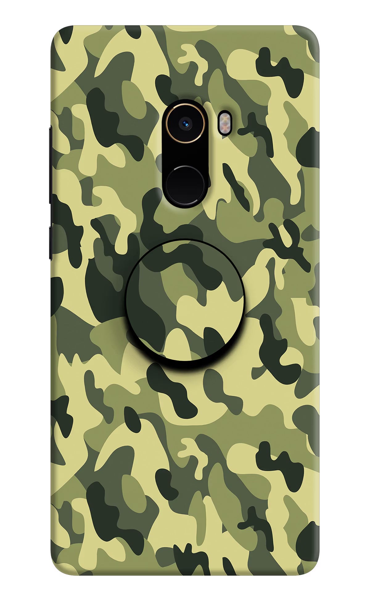 Camouflage Mi Mix 2 Pop Case by Casekaro