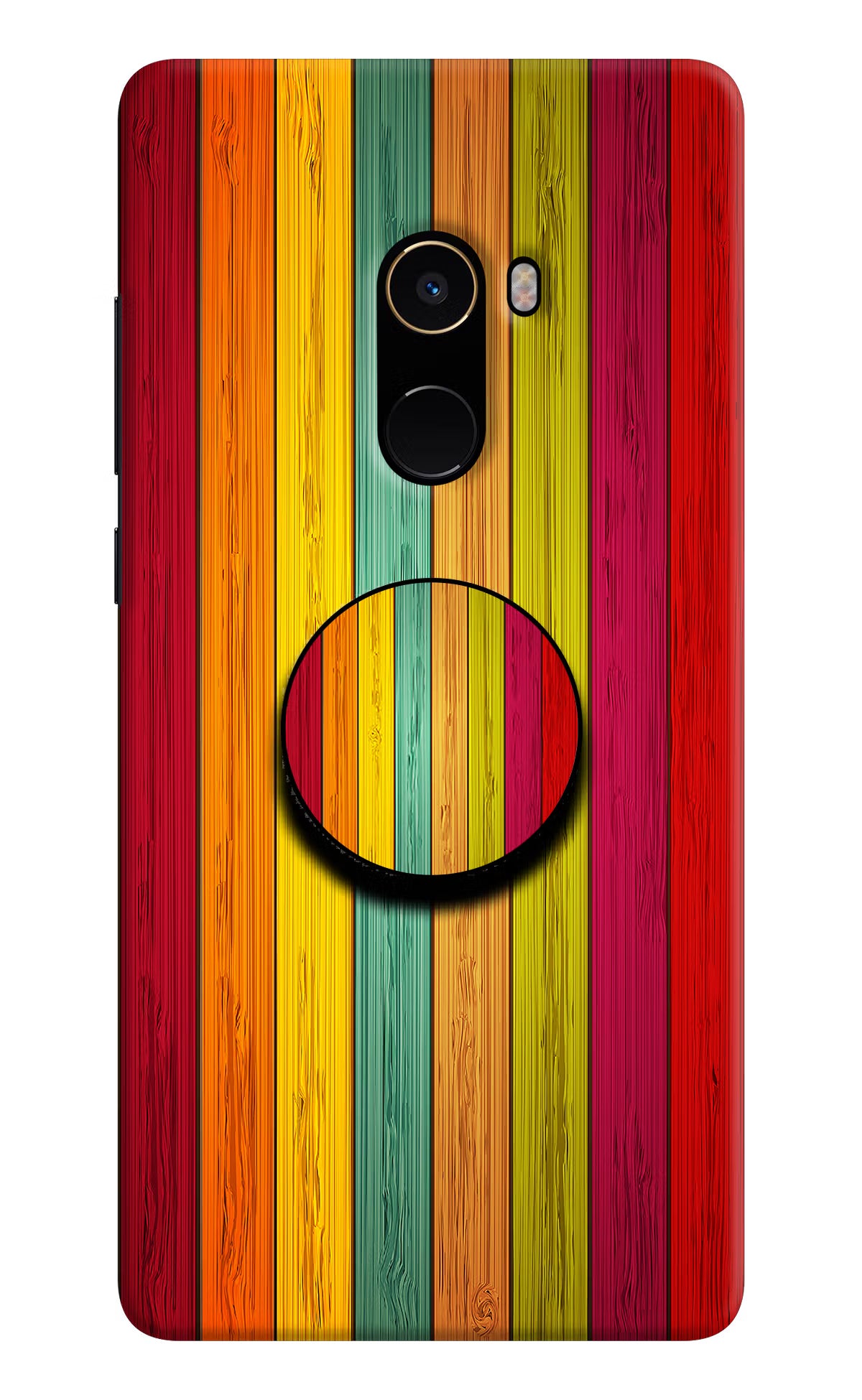 Multicolor Wooden Mi Mix 2 Pop Case by Casekaro