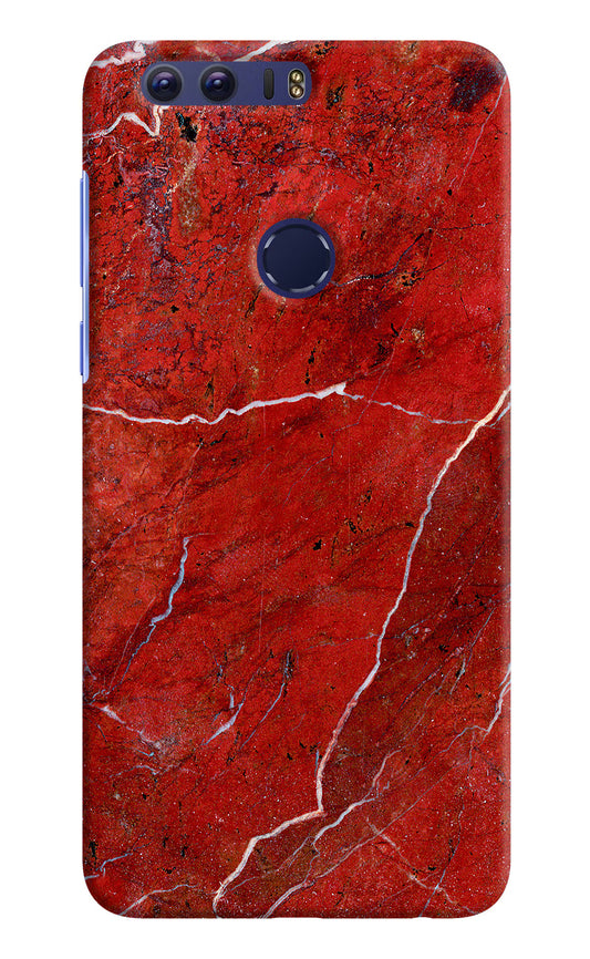 Red Marble Design Honor 8 Hard Case Back Cover by Casekaro