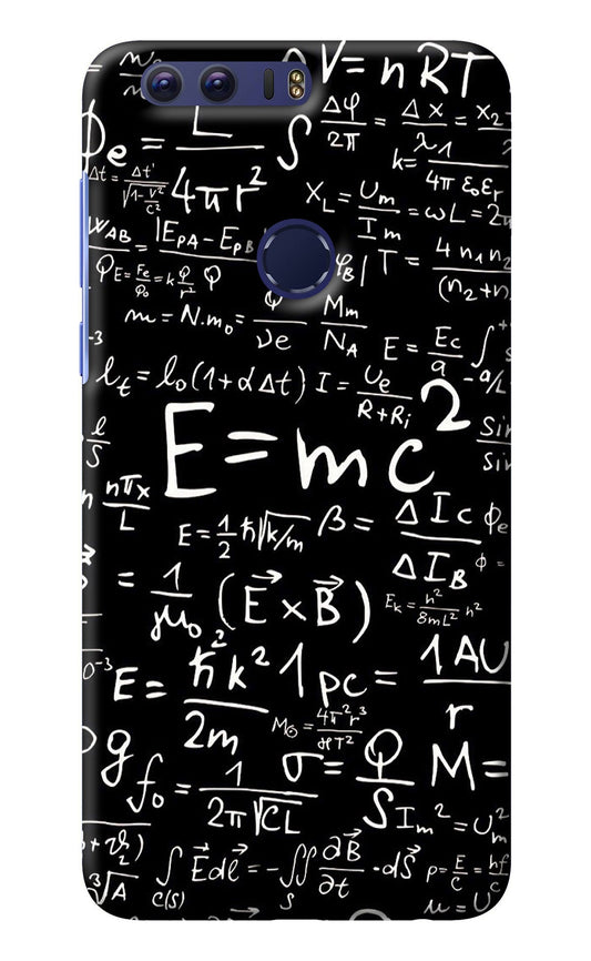 Physics Albert Einstein Formula Honor 8 Back Cover