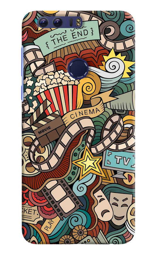 Cinema Abstract Honor 8 Hard Case Back Cover by Casekaro