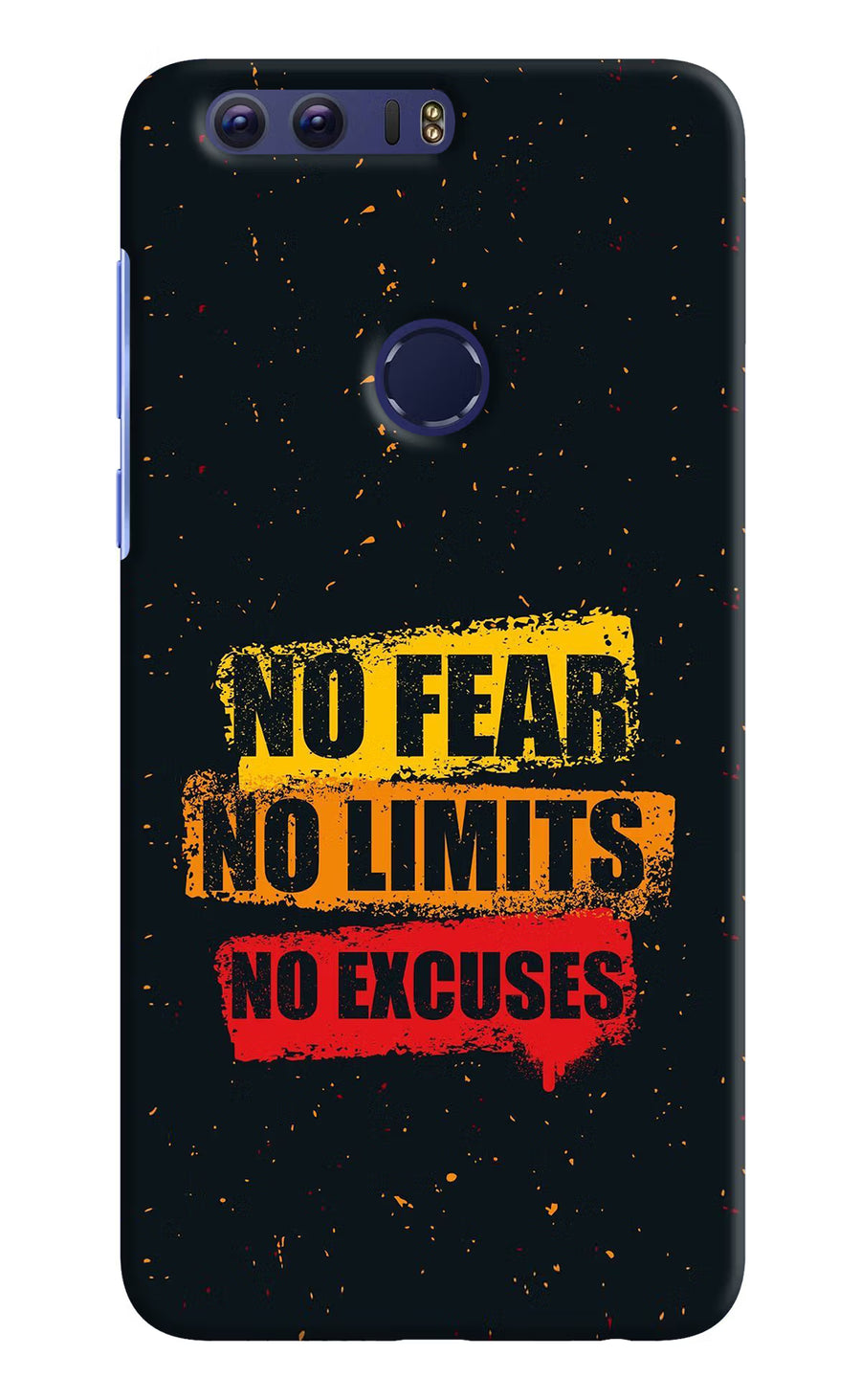 No Fear No Limits No Excuse Honor 8 Back Cover, Hard case