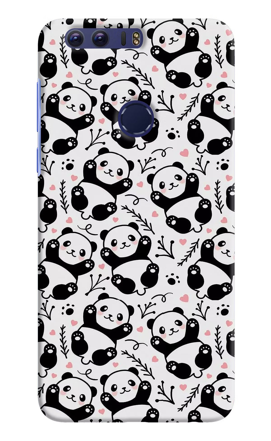 Cute Panda Honor 8 Back Cover, Hard case