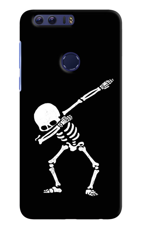 Dabbing Skeleton Art Honor 8 Hard Case Back Cover by Casekaro