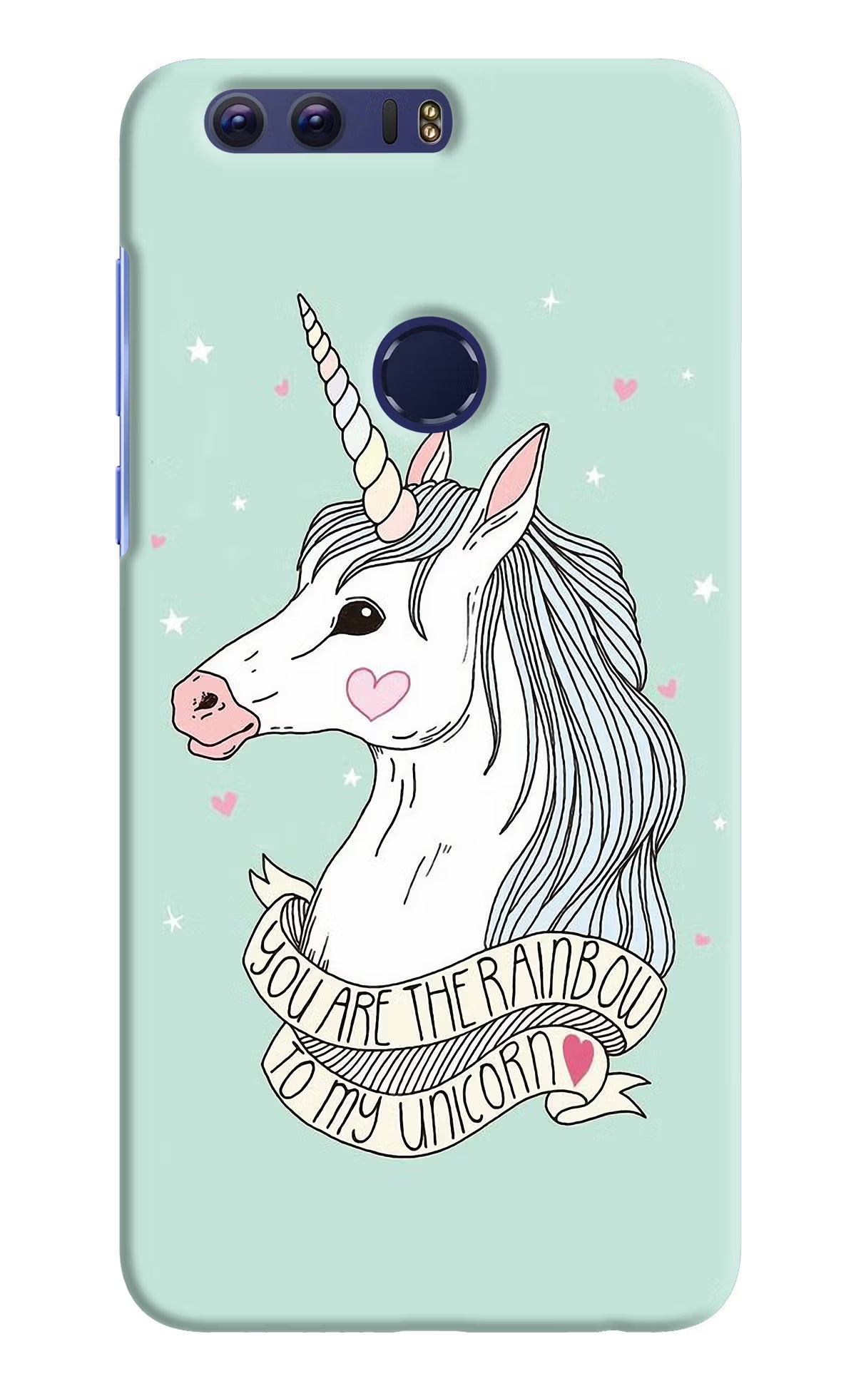 Unicorn Wallpaper Honor 8 Hard Case Back Cover by Casekaro