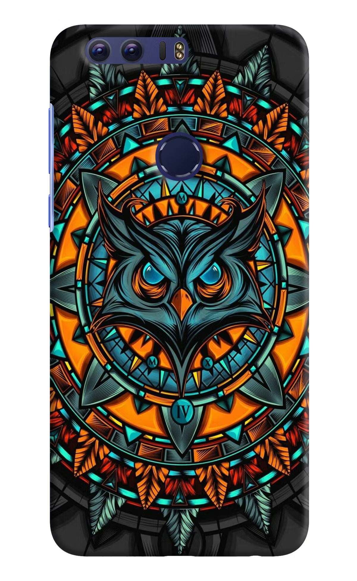 Angry Owl Art Honor 8 Hard Case Back Cover by Casekaro