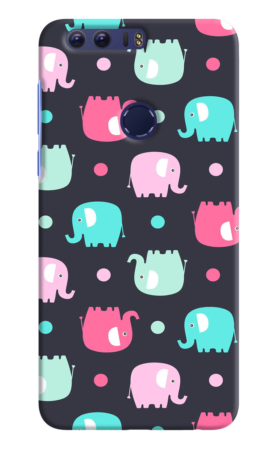 Elephants Honor 8 Back Cover, Hard case