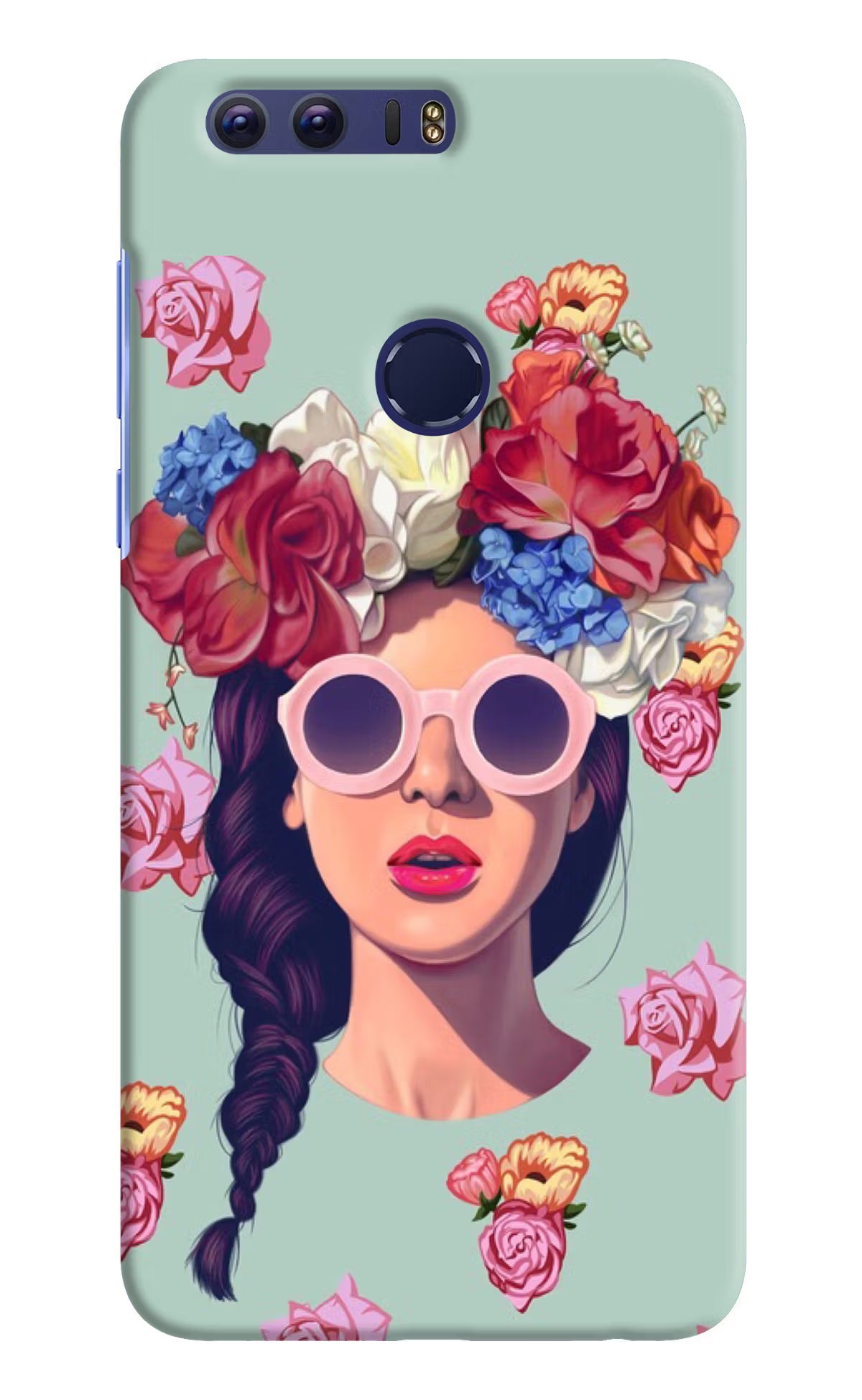 Pretty Girl Honor 8 Hard Case Back Cover by Casekaro