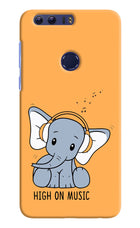 High On Music Honor 8 Hard Case Back Cover by Casekaro