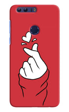 Korean Love Sign Honor 8 Hard Case Back Cover by Casekaro