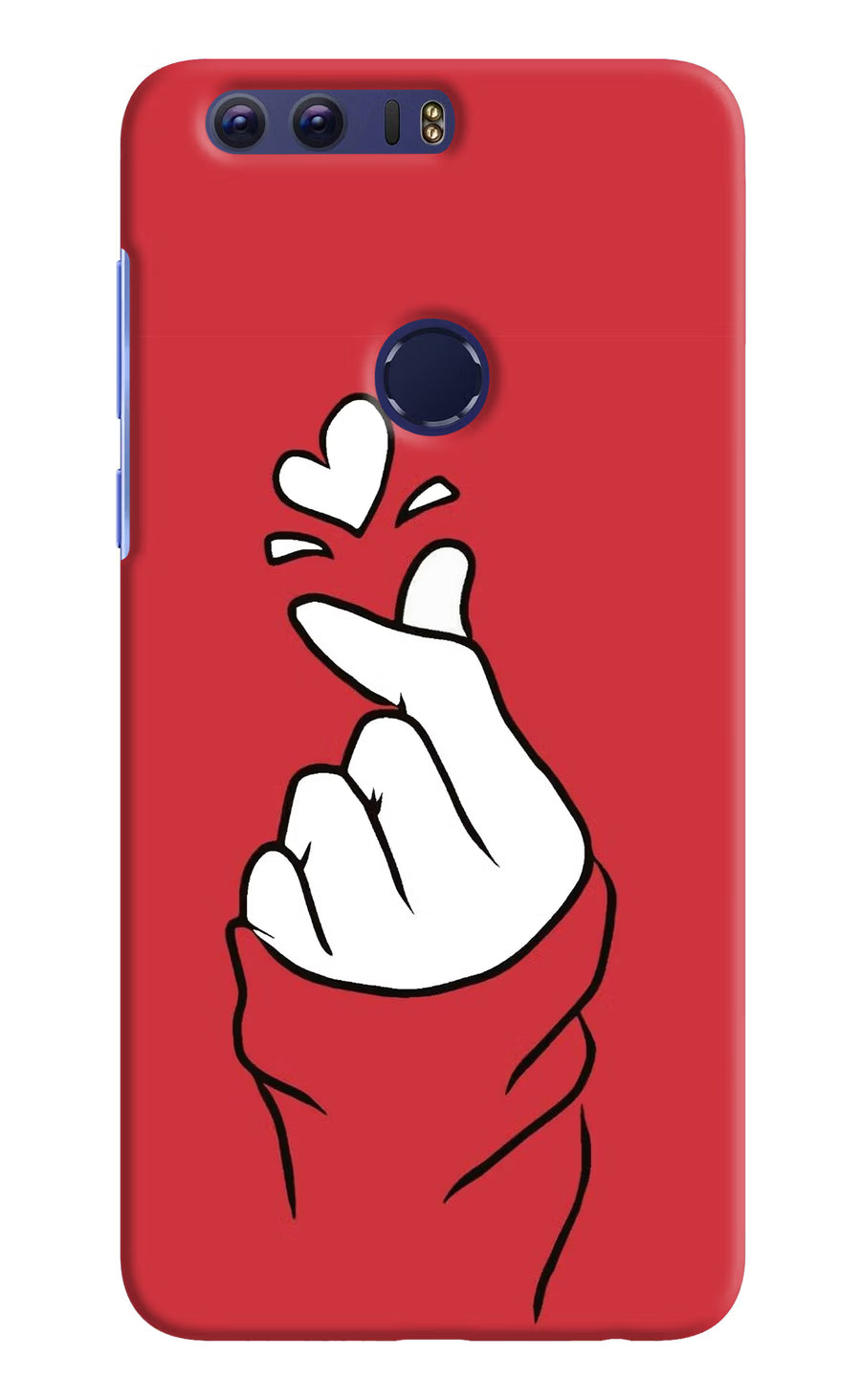 Korean Love Sign Honor 8 Back Cover, Hard case
