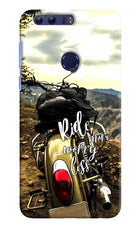 Ride More Worry Less Honor 8 Hard Case Back Cover by Casekaro