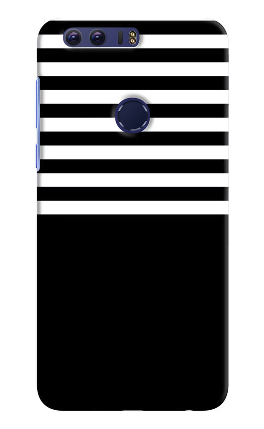 Black and White Print Honor 8 Hard Case Back Cover by Casekaro