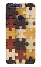 Wooden Puzzle Honor 8 Hard Case Back Cover by Casekaro