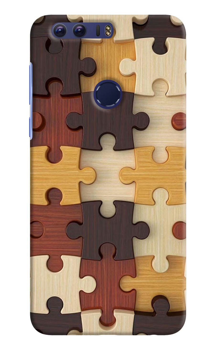 Wooden Puzzle Honor 8 Back Cover, Hard case