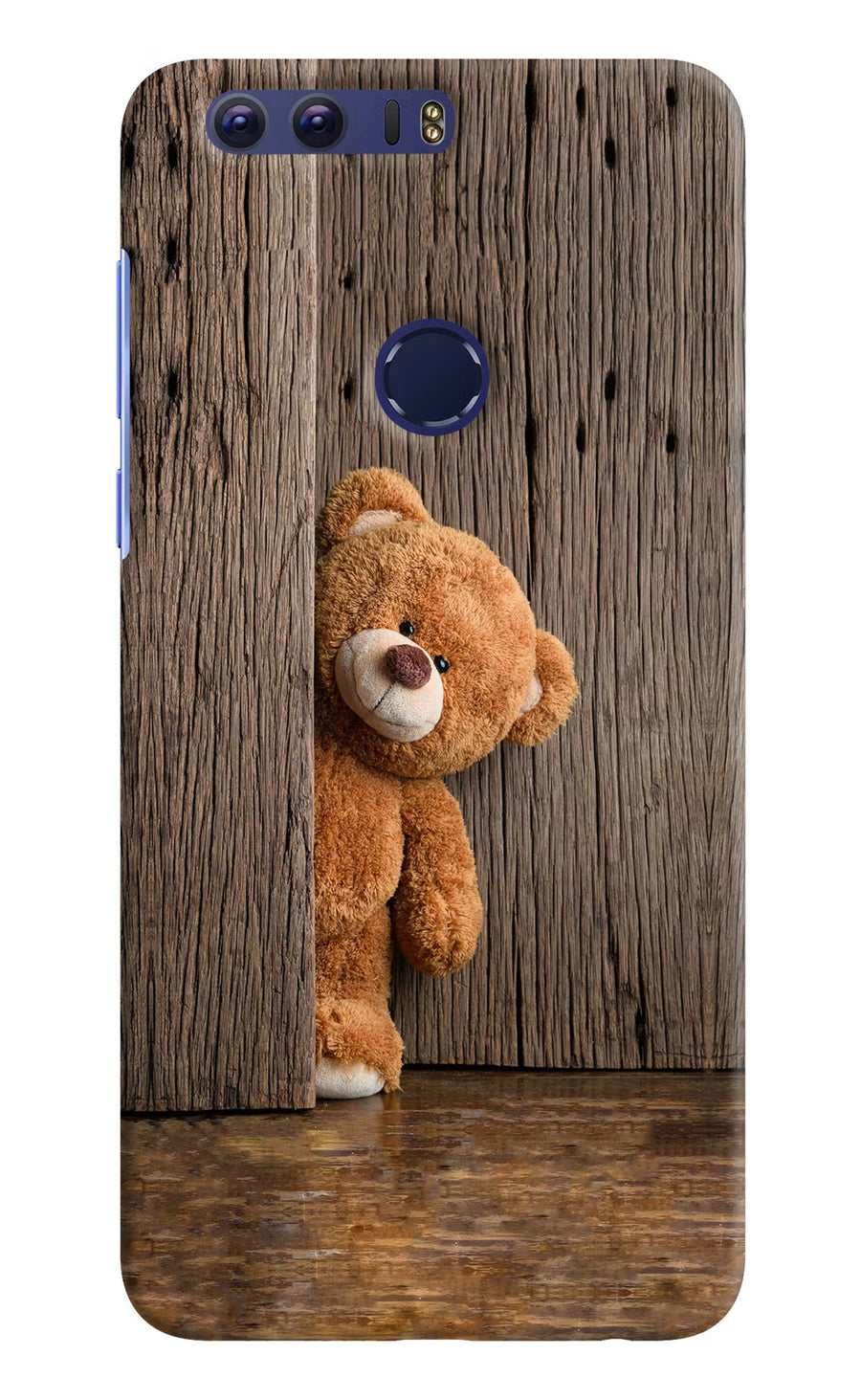 Teddy Wooden Honor 8 Back Cover, Hard case