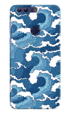 Blue Waves Honor 8 Hard Case Back Cover by Casekaro