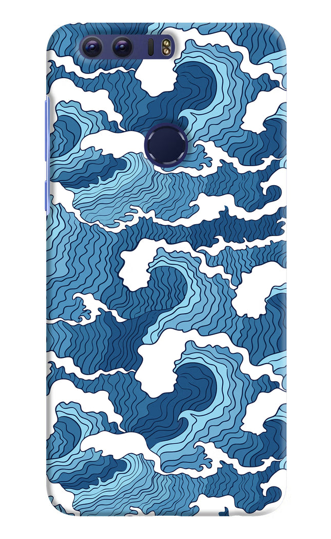 Blue Waves Honor 8 Hard Case Back Cover by Casekaro
