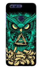 Green Owl Honor 8 Hard Case Back Cover by Casekaro