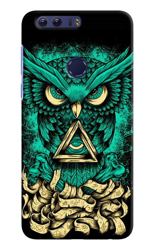 Green Owl Honor 8 Hard Case Back Cover by Casekaro