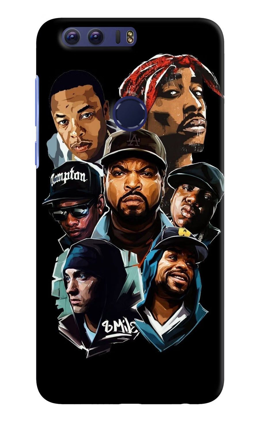 Rappers Honor 8 Back Cover, Hard case