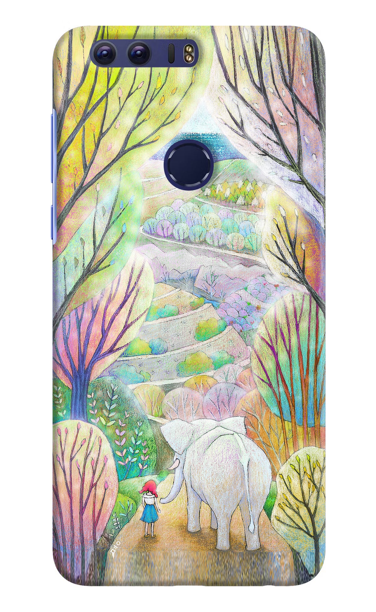 Nature Painting Honor 8 Hard Case Back Cover by Casekaro