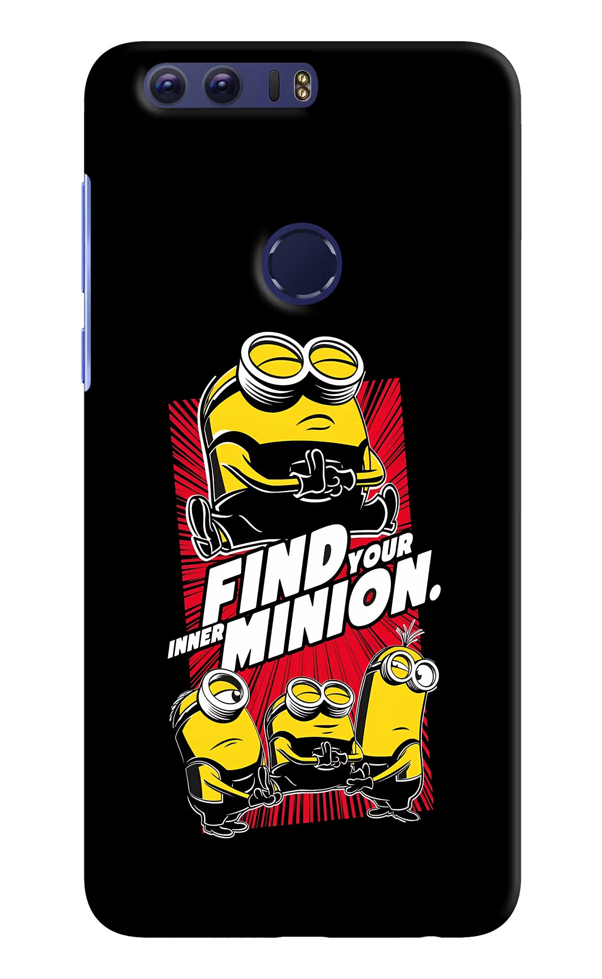 Find your inner Minion Honor 8 Hard Case Back Cover by Casekaro