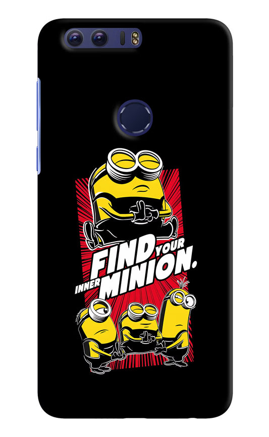 Find your inner Minion Honor 8 Hard Case Back Cover by Casekaro