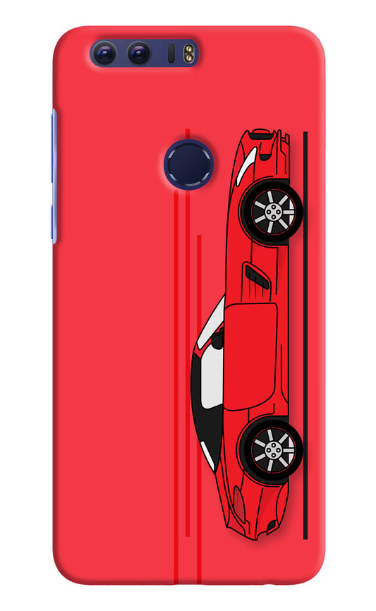 Red Velocity Honor 8 Hard Case Back Cover by Casekaro