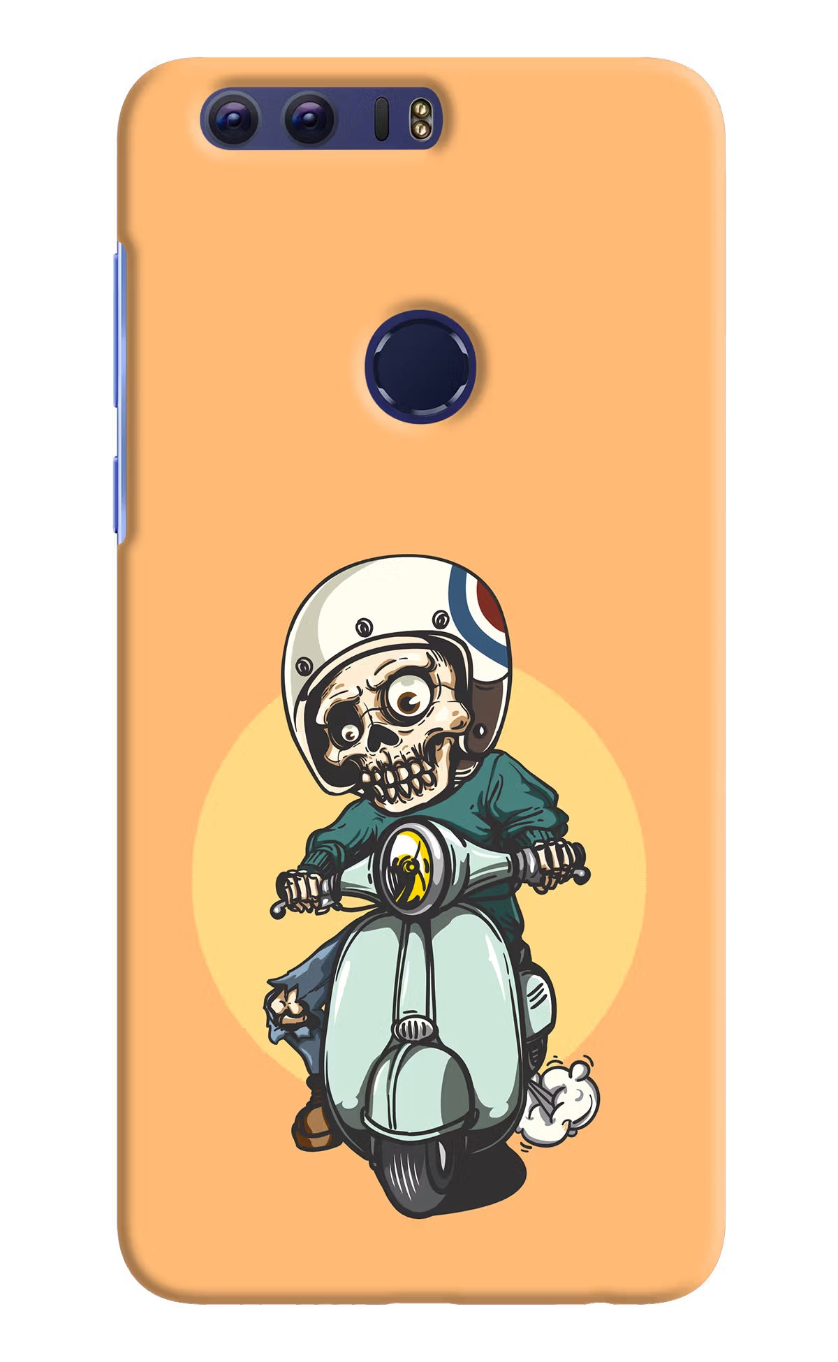 Undead Biker Honor 8 Hard Case Back Cover by Casekaro