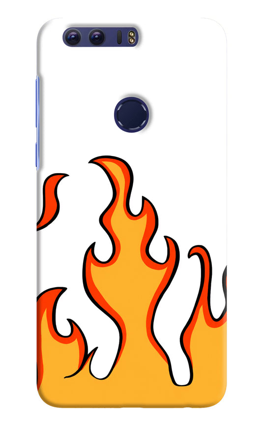 Fired Up – White Honor 8 Hard Case Back Cover by Casekaro