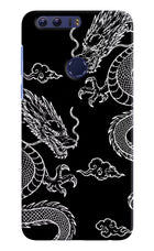 Twin Dragons Honor 8 Hard Case Back Cover by Casekaro