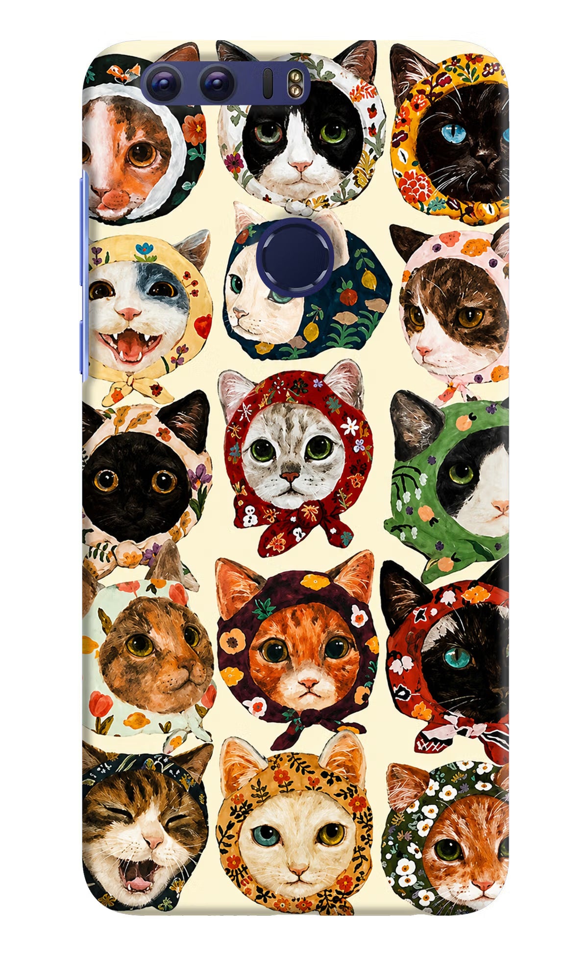 Cool Cat Honor 8 Back Cover