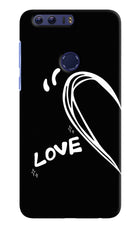 Love Line Honor 8 Hard Case Back Cover by Casekaro