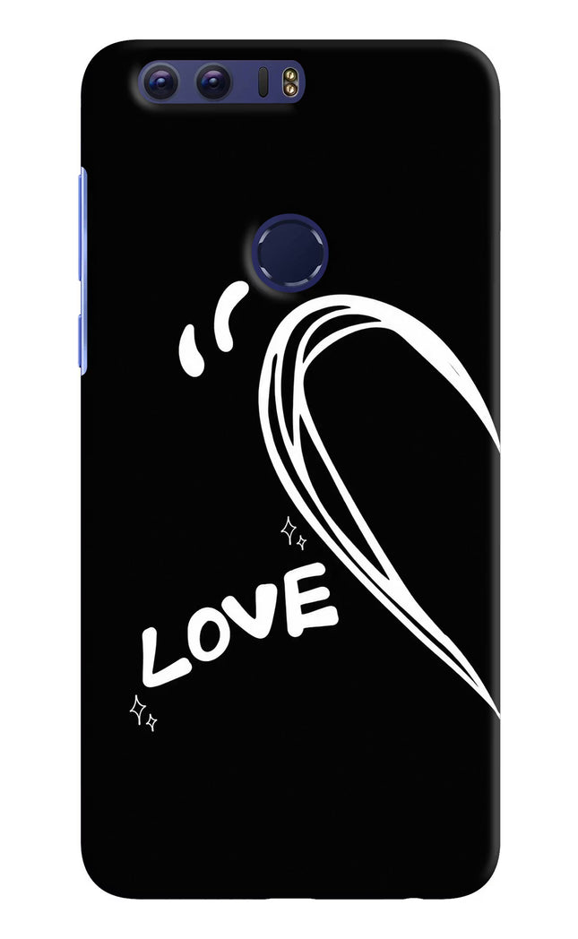 Love Line Honor 8 Hard Case Back Cover by Casekaro