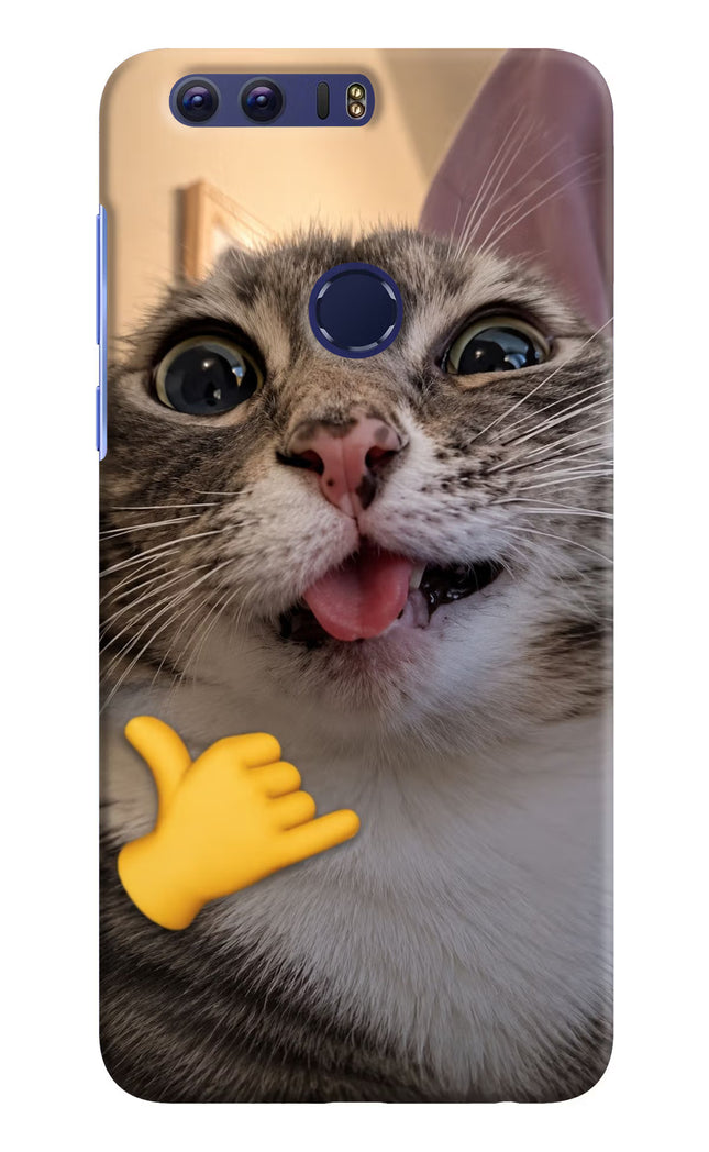 Silly Cat Call Honor 8 Hard Case Back Cover by Casekaro